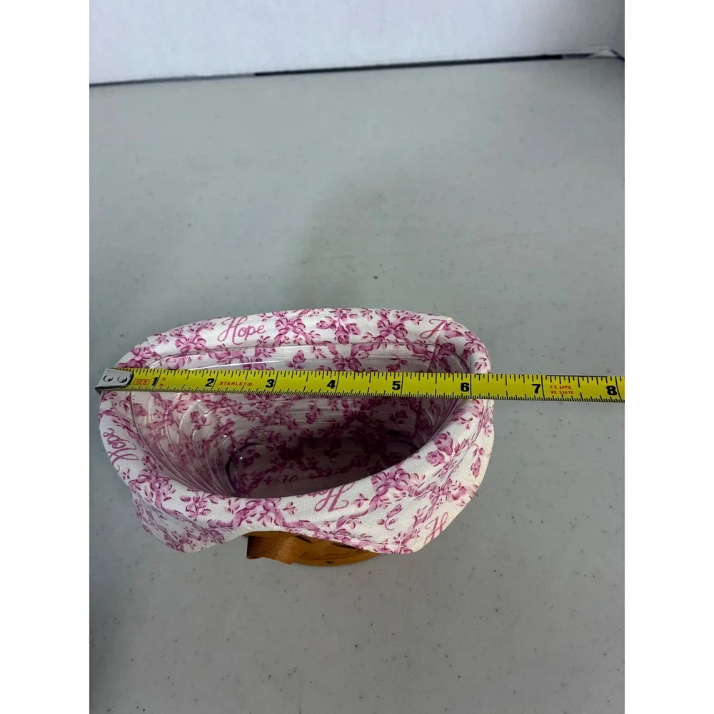 Longaberger 2007 Horizon of Hope Basket Lid Liner Protector Pink Ribbon‎ USA